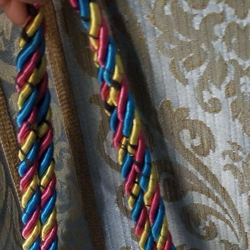 Rainbow Colorful Chevron Tote Purse Bag With Rope Handle - Picture 4 of 4